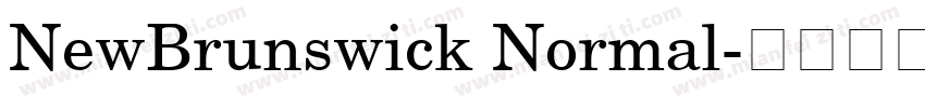 NewBrunswick Normal字体转换